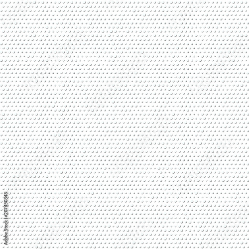 Vector seamless geometric pattern. Pattern of white dots with shadow on white background.