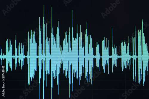 Photography Audio sound wave studio editing