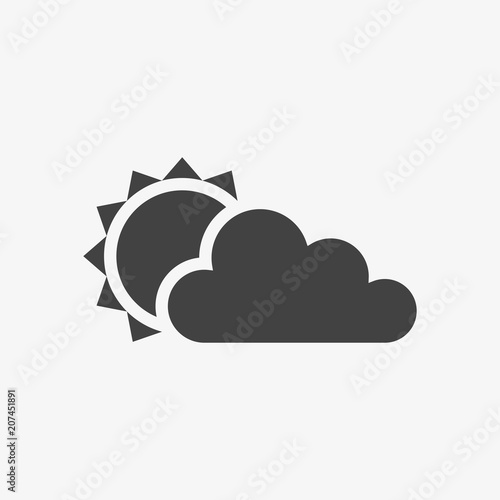 Day Icon in trendy flat style isolated on grey background. Weather symbol for your web design. Vector illustration, EPS10.