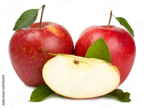 Red Apples isolated on white
