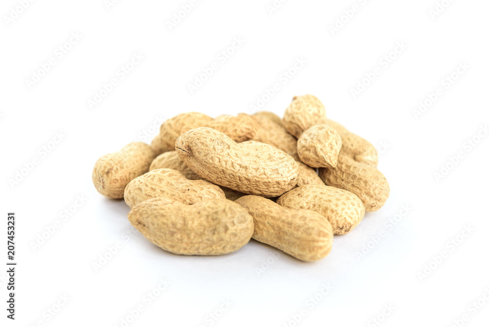 Peanut isolated on white background. Peanut isolated on white background.