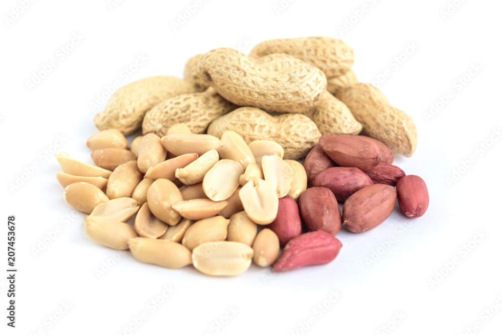 Peanut isolated on white background. Peanut isolated on white background.