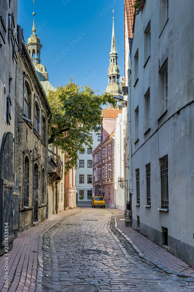 In old Riga city tourists can find an unique atmosphere of Middle Ages and
 famous ensembles of Gothic architecture
