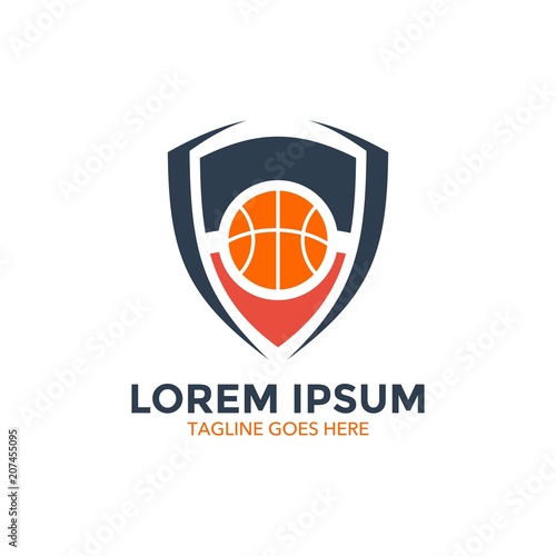 Free Download basket ball badge logo vector illustration design - GFXLoad