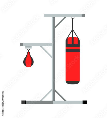Vector illustration. Boxer pear on a rack isolated on a white background.