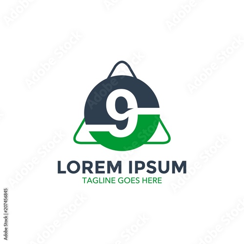 billiard logo vector illustration design