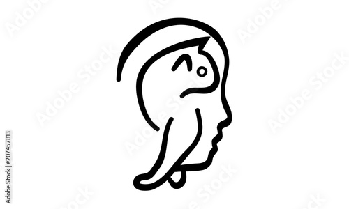 Cat Human Psychology Logo Design Mensch Katze Psychologie