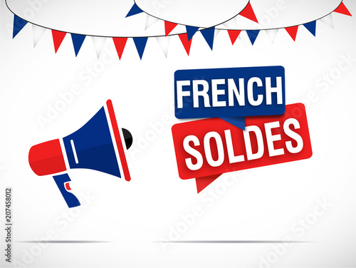 megaphone : french soldes
