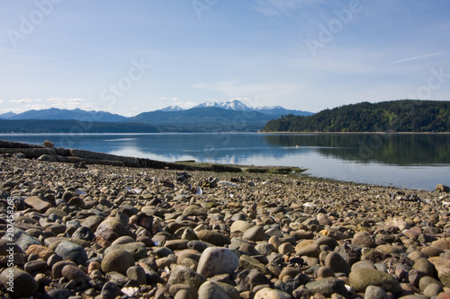 Hood Canal Washington with Olympic Mountains