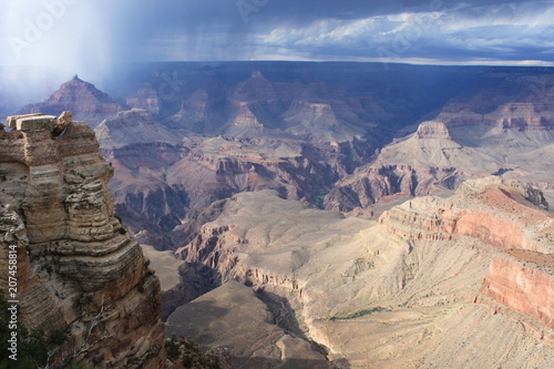 Storm approaching Grand Canyon National Park, USA