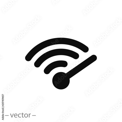 wi-fi speed icon vector