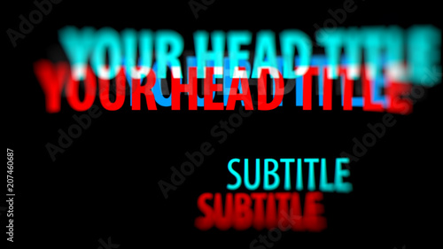 Color Shift Glitch Title