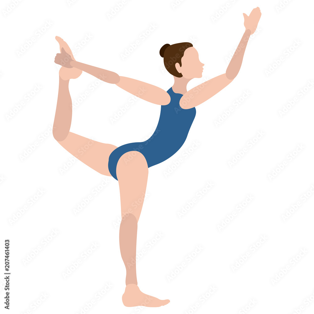 Obraz premium Girl practicing yoga