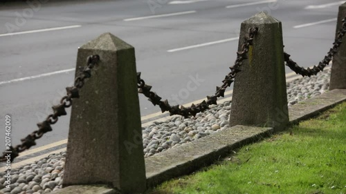 Robust roadside fencing in Cardiff, Wales