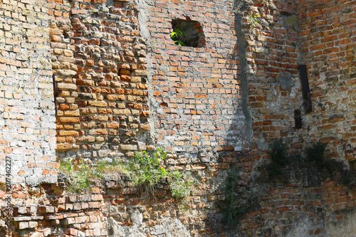 old castle wall background