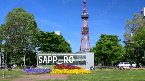 大通公園の風景 / ４Kムービー