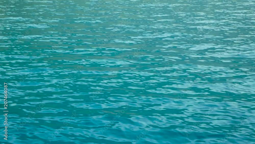 Movement of blue sea waves Movement of blue sea waves