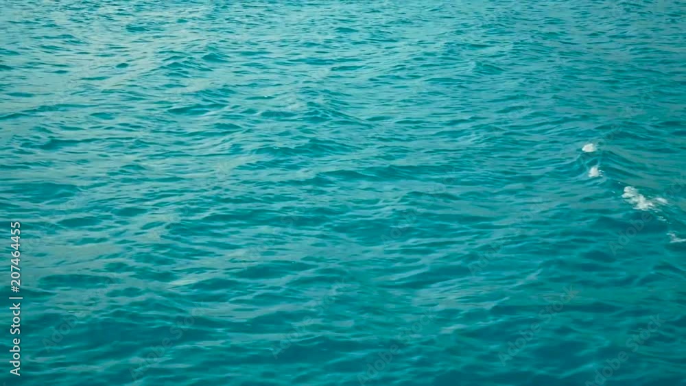 Movement of blue sea waves Movement of blue sea waves