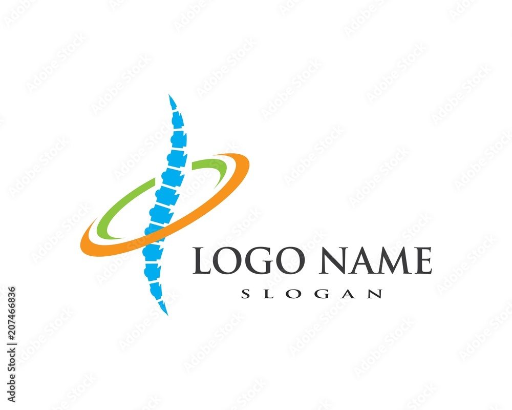 Spine diagnostics symbol logo template Spine diagnostics symbol logo template