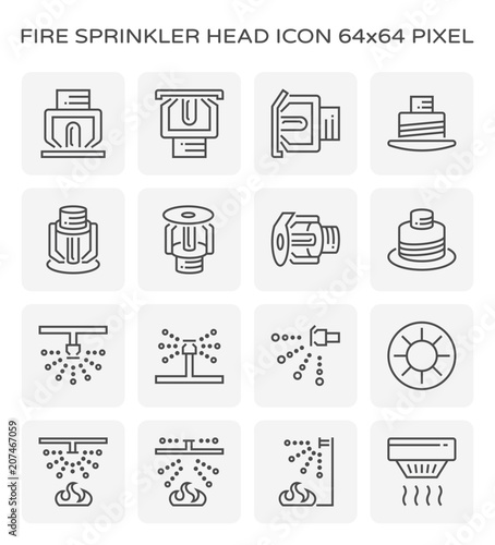 fire sprinkler icon