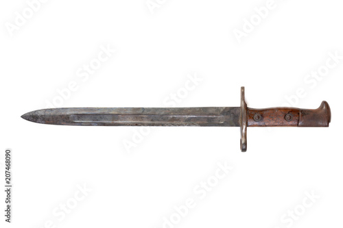 Vintage US Army bayonet from either the Boxer Rebellion or Phillippine American Fototapeta