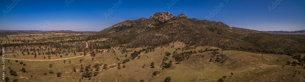 Biggenden, Queensland / Australia - October 2016 - Aerial Panorama of Mount Walsh Biggenden, Queensland / Australia - October 2016 - Aerial Panorama of Mount Walsh