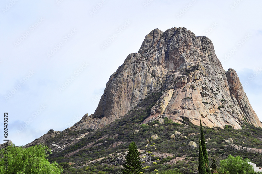 Pena de Bernal, is the largest monolith in Mexico located in Bernal Queretaro