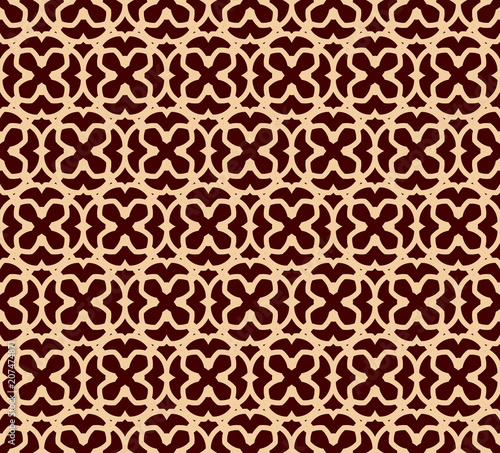 Vector seamless pattern. Modern stylish texture. Repeating linear ornament