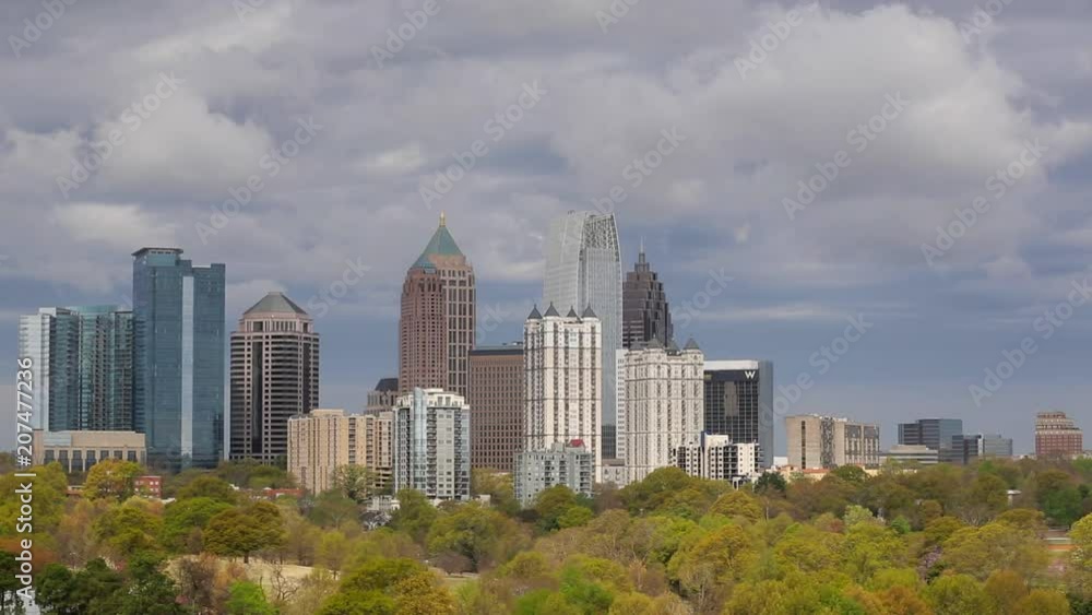 Midtown Skyline from Piedmont Park, Atlanta, Georgia, United States of America