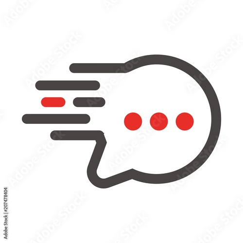 bubble talk logo. communication icon. dialogue symbol. vector eps 08.