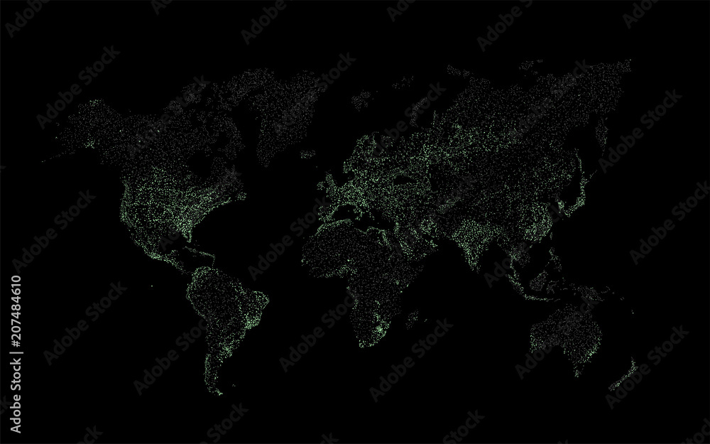 World Map at Night
