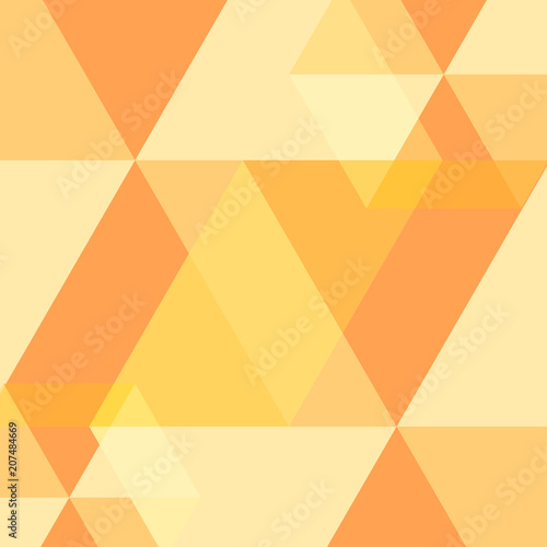 Yellow Abstract Square Back...