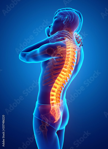 Male Feeling the back pain