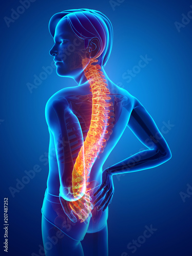 Male Feeling the back pain