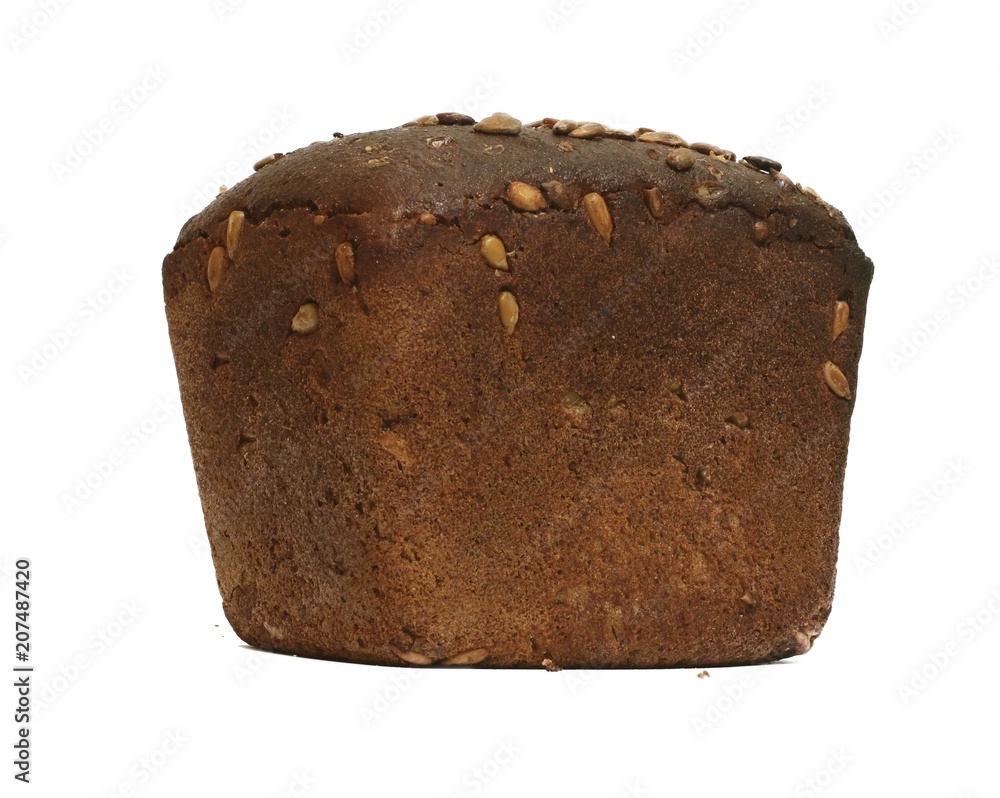 Isolate on white background bread flour brown. Isolate on white background bread flour brown.