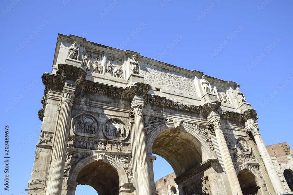 Rome, Italy, Arch of Constantine Emperor