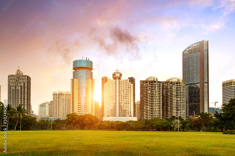Skyscrapers in Hainan Island, China Skyscrapers in Hainan Island, China