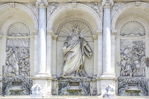 Rome, Italy, Fountain of Moses (happy water fountain)
