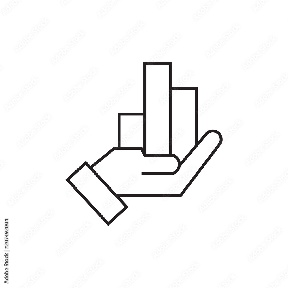 Finance Vector Flat Icon or Button Finance Vector Flat Icon or Button