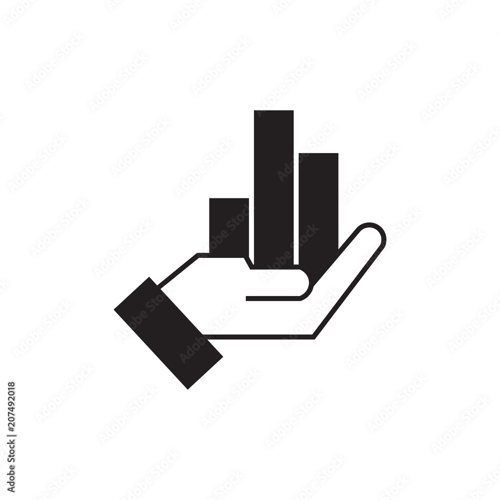 Finance Vector Flat Icon or Button Finance Vector Flat Icon or Button