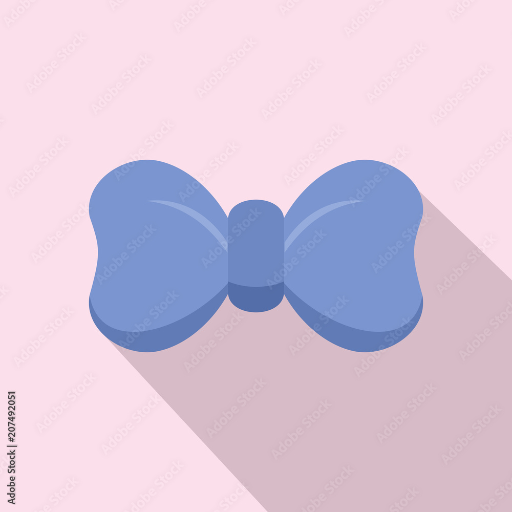 Trendy bow tie icon. Flat illustration of trendy bow tie vector icon for web design