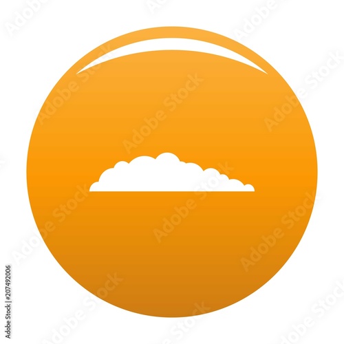 Meteorology icon. Simple illustration of meteorology vector icon for any design orange