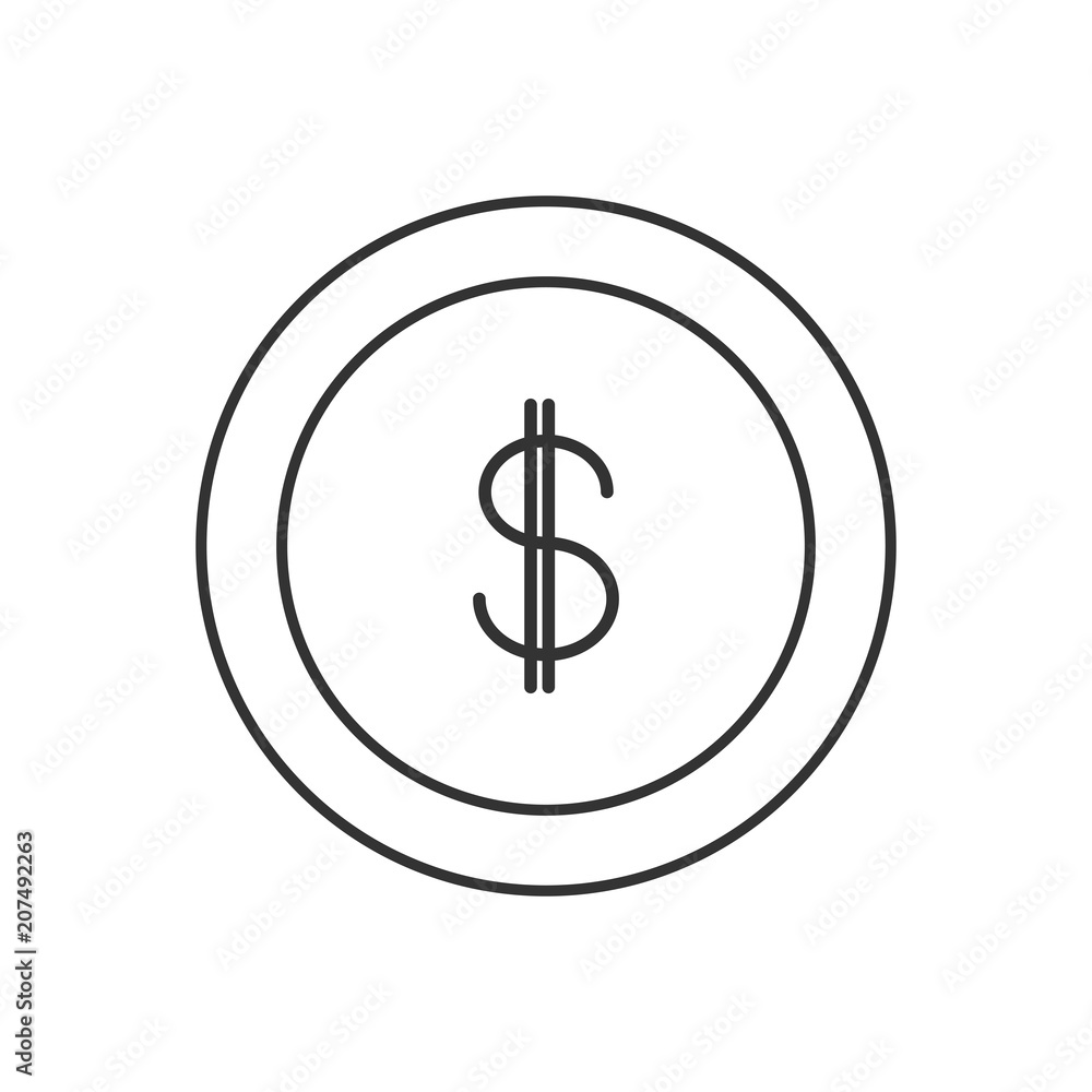 Finance Vector Flat Icon or Button Finance Vector Flat Icon or Button