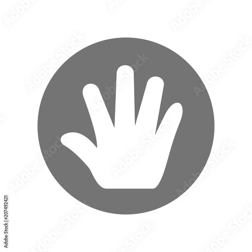 finger logo. hand icon. like symbol. vector eps 10.