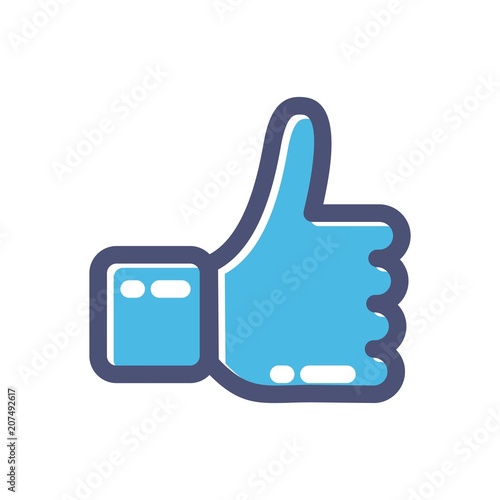 finger logo. hand icon. like symbol. vector eps 10.