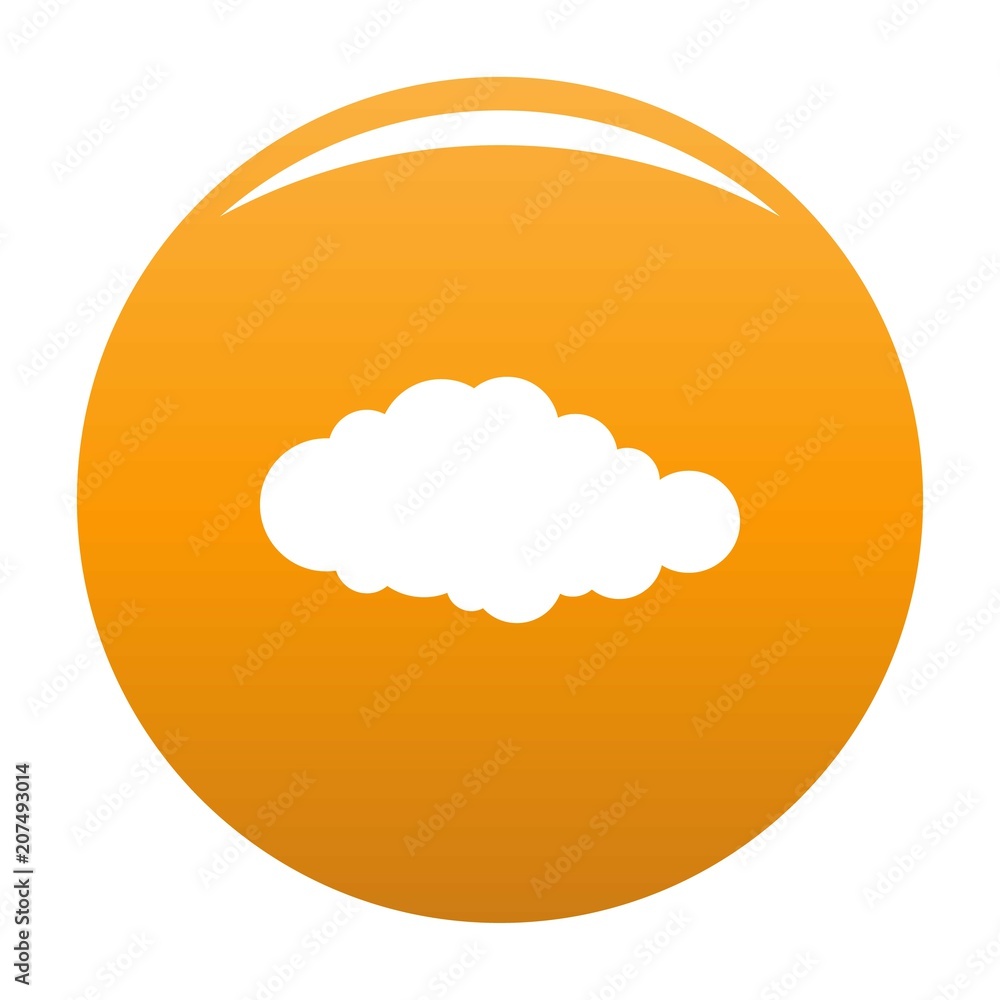 Sky icon. Simple illustration of sky vector icon for any design orange Sky icon. Simple illustration of sky vector icon for any design orange