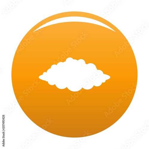 Storm icon. Simple illustration of storm vector icon for any design orange