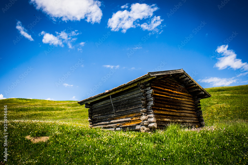 Obraz premium mountain hut alps