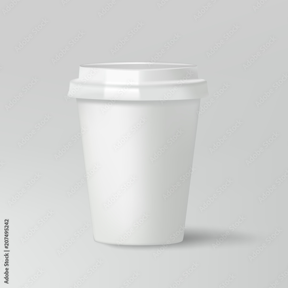 Mockup paper cup for design and drinks. Cup for coffee and tea. Mockup paper cup for design and drinks. Cup for coffee and tea.