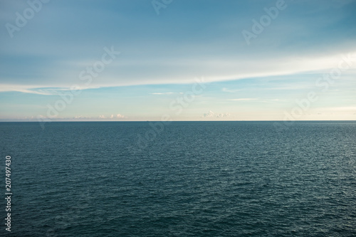scenery seascape view seamless pattern ocean surface with beautiful horizon background